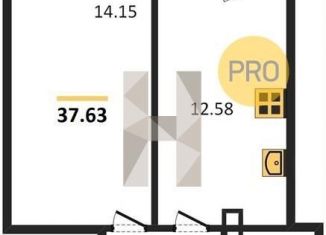 Продается однокомнатная квартира, 37.6 м2, Ростов-на-Дону, улица 23-я Линия, 54с12, ЖК Город у Реки