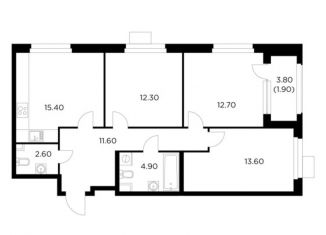 Продам 3-ком. квартиру, 75 м2, Московская область, жилой комплекс Новое Медведково, к35