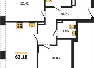 Продажа 2-комнатной квартиры, 62.2 м2, Воронеж, Левобережный район