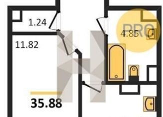 Продажа 1-ком. квартиры, 35.9 м2, Ростов-на-Дону, улица Ларина, 45с8, ЖК Сердце Ростова 2