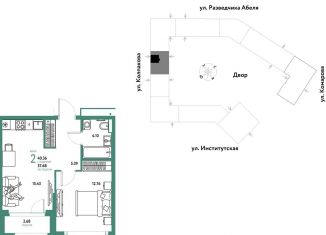 Продам двухкомнатную квартиру, 40.4 м2, Москва, метро Коломенская