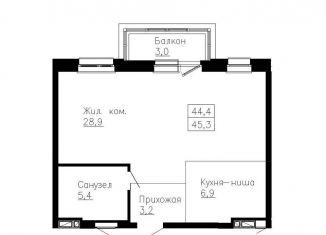 Продаю 2-ком. квартиру, 45.3 м2, Владивосток, Ленинский район