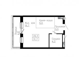 Продается однокомнатная квартира, 31.7 м2, Владивосток, Ленинский район