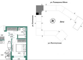 Продажа 2-ком. квартиры, 37.5 м2, Москва, метро Технопарк