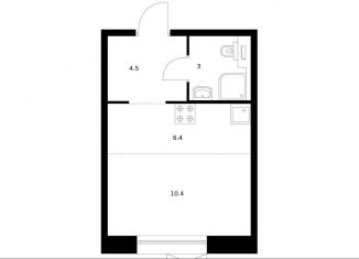 Продается квартира студия, 24.3 м2, Санкт-Петербург, метро Лиговский проспект, жилой комплекс Аэронавт, 1