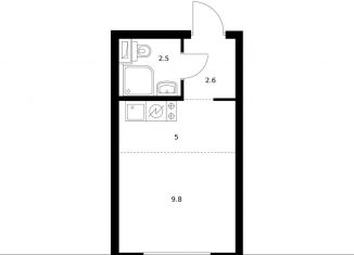 Квартира на продажу студия, 20 м2, Москва, Кавказский бульвар, 51к2, метро Кантемировская