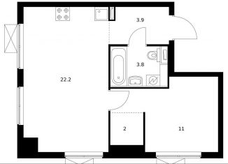 Продажа однокомнатной квартиры, 42 м2, Москва, ЗАО