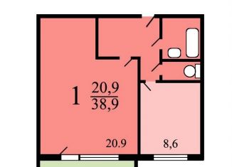 Продам 1-комнатную квартиру, 38.9 м2, Москва, Болотниковская улица, 4к2, метро Нахимовский проспект