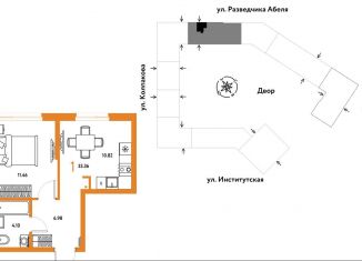 Продаю 1-комнатную квартиру, 33.4 м2, Москва, метро Технопарк