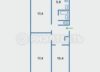 3-ком. квартира на продажу, 60.3 м2, Мурманск, Кольский проспект, 34, Первомайский округ