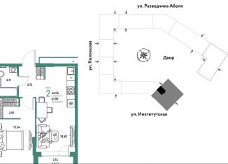 Продаю 2-ком. квартиру, 44 м2, Москва, Даниловский район