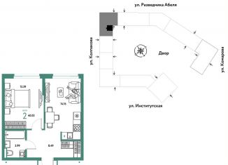 Продажа двухкомнатной квартиры, 40 м2, Москва, метро Коломенская