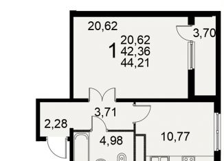 Продажа 1-ком. квартиры, 44.2 м2, Рязань, Октябрьский район, Славянский проспект, 8