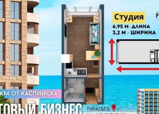 Продается квартира студия, 59 м2, Дагестан, Маячная улица, 48