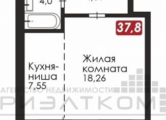 Продажа 1-ком. квартиры, 37.6 м2, Благовещенск, Литейная улица, 95