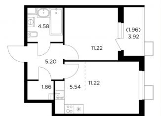 Продажа 2-комнатной квартиры, 41.6 м2, Московская область