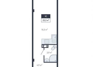 Продаю 1-ком. квартиру, 23.3 м2, Мурино, улица Шоссе в Лаврики, 93