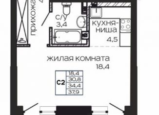 Продаю квартиру студию, 38 м2, Ростов-на-Дону, Пролетарский район, улица Максима Горького, 268