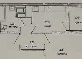 Продается однокомнатная квартира, 31.5 м2, Красногорск, ЖК Изумрудные Холмы, жилой комплекс Изумрудные Холмы, к20