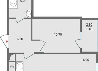 Продаю 2-комнатную квартиру, 47.4 м2, Липецк, ЖК Атмосфера