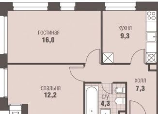 Продаю 2-комнатную квартиру, 49.1 м2, деревня Румянцево, Киевское шоссе, 22-й километр, 6Вк5