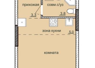 Квартира на продажу студия, 27 м2, Ижевск, ЖК Ежевика