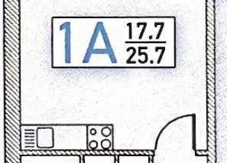 Квартира на продажу студия, 25.5 м2, Санкт-Петербург, проспект Королёва, 64к1, ЖК На Королёва