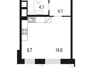 Продажа 1-комнатной квартиры, 33.5 м2, Одинцово, жилой комплекс Союзный, к2, ЖК Союзный