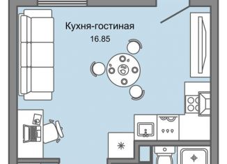 Квартира на продажу студия, 27 м2, Ульяновская область, жилой комплекс Юлла, 2