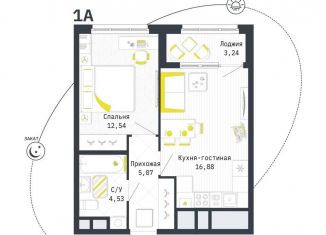 Продам однокомнатную квартиру, 40.6 м2, Рязанская область, Шереметьевская улица, 14