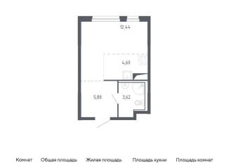 Продаю квартиру студию, 26.5 м2, Тюмень, жилой комплекс Чаркова 72, 1.1