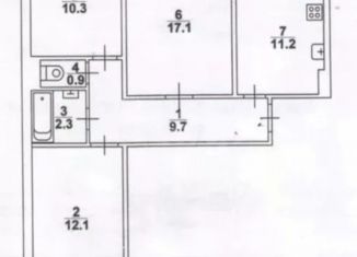 Продам трехкомнатную квартиру, 62.7 м2, Самара, Красногвардейская улица, 4, Красноглинский район