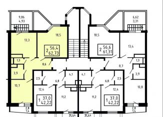 Продажа двухкомнатной квартиры, 63.1 м2, поселок дома отдыха Бекасово, 46Н-06064, 10к1