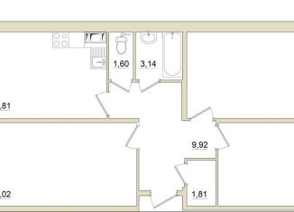 3-комнатная квартира на продажу, 83.4 м2, Зеленогорск, улица Строителей, 3к2