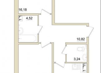Продается двухкомнатная квартира, 69.1 м2, Санкт-Петербург, улица Строителей, 3к2