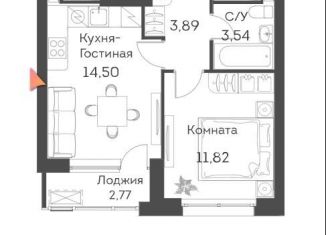Однокомнатная квартира на продажу, 35.1 м2, Москва, ЖК Аквилон Бисайд