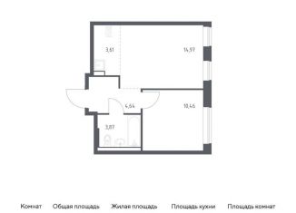 Продается 2-комнатная квартира, 37.6 м2, Москва, жилой комплекс Новое Внуково, к27
