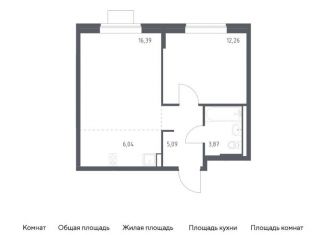 Однокомнатная квартира на продажу, 43.7 м2, Москва, жилой комплекс Подольские Кварталы, к1