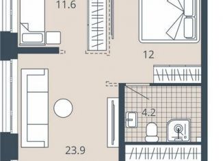 Продам 2-комнатную квартиру, 63.7 м2, Пензенская область