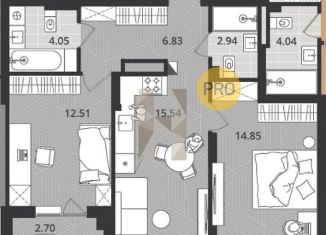 Продам 2-комнатную квартиру, 58.2 м2, Калининград, Центральный район