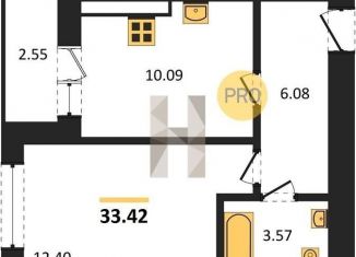 Продам однокомнатную квартиру, 33.4 м2, Пионерский, улица Гептнера, 15