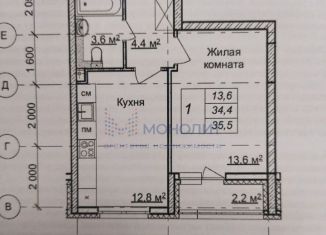 Однокомнатная квартира на продажу, 35.5 м2, Нижний Новгород, ЖК Новая Кузнечиха, жилой комплекс Новая Кузнечиха, 8