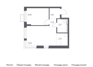 Продажа 1-комнатной квартиры, 40.8 м2, посёлок Жилино-1, жилой комплекс Егорово Парк, к3.1