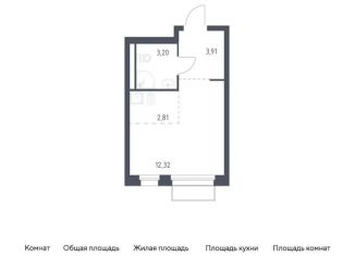 Квартира на продажу студия, 22.2 м2, Москва, жилой комплекс Квартал Марьино, к1