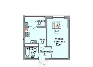 Однокомнатная квартира на продажу, 35.2 м2, Ставрополь, микрорайон № 18