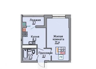 Продажа 1-комнатной квартиры, 35 м2, Ставропольский край