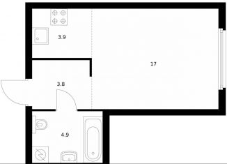 Продается квартира студия, 29.6 м2, Москва, район Филёвский Парк