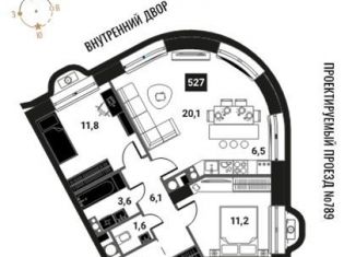 Продам 3-комнатную квартиру, 64.4 м2, Москва