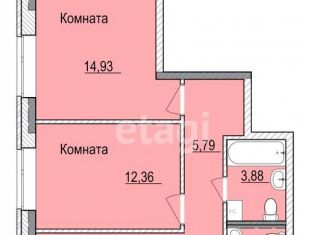 Продажа двухкомнатной квартиры, 63 м2, Ижевск, Ипподромная улица, 17, Индустриальный район