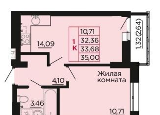 Продам однокомнатную квартиру, 33.7 м2, Ростовская область